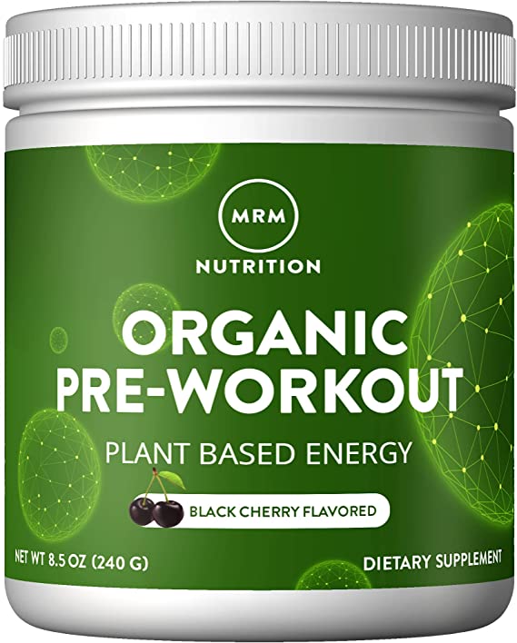 MRM - Organic Pre Workout, Black Cherry, 8.5 Ounce