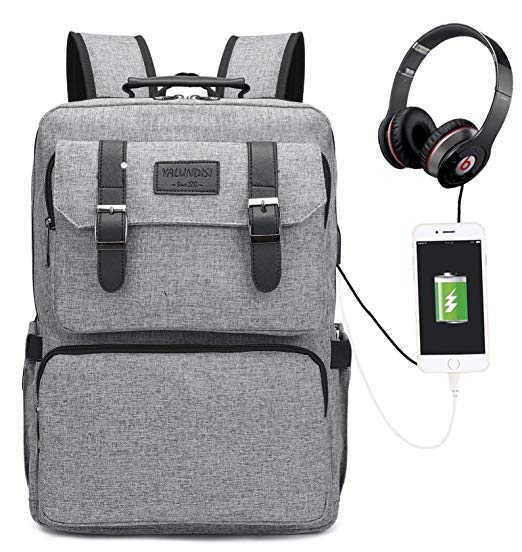 Laptop Backpack Travel Bookbag Anti-Theft Backpack Vintage College Backpack
