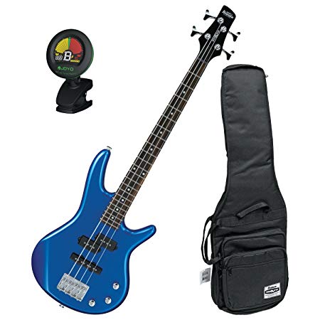 Ibanez GIO GSRM20SLB Mikro Starlight Blue 28.6" Scale 4 String Bass Guitar w/ Gig Bag and Tuner!