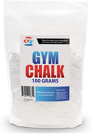 321 STRONG 300 Gram (10.58 oz) Loose Gym Chalk - for Weightlifting, Rock Climbing, Kettlebells, and Gymnastics