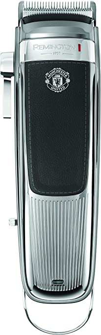 REMINGTON Manchester United Heritage Cordless Hair Clippers with Face Towel, Silver