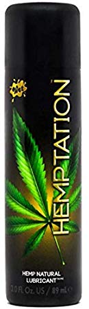 Wet Lubes Wet Hemptation Natural Hemp Formula Lubricant, 3.0 Fluid Ounce/ 89ml