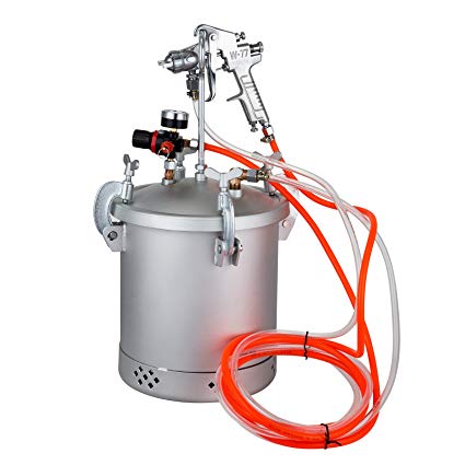 VEVOR Paint Tank 10L / 2.5 Gallon Pressure Spray Gun Regulator Pressure Pot Paint Sprayer (10L 1.5mm)