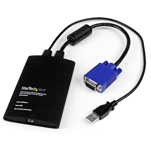 StarTech.com KVM Console to Laptop USB 2.0 Portable Crash Cart Adapter with File Transfer & Video Capture - Portable KVM Console