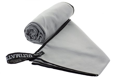 ULTIMATE TOWELS Travel Towel - Super Absorbent Quick Drying Microfiber Towel for Camping, Beach, Pool, Gym, or Swimming
