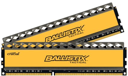 Ballistix Tactical 16GB Kit (8GBx2) 240-Pin DDR3 1866 MT/s (PC3-14900) CL9 with 1.5V UDIMM BLT2KIT8G3D1869DT1TX0