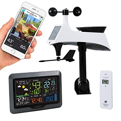 La Crosse Technology V40-Pro-Int Color Wireless Wi-Fi Professional Weather Station