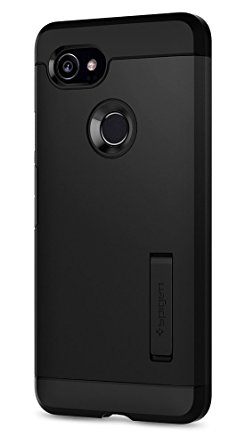 Spigen Tough Armor Google Pixel 2 XL Case with Kickstand and Extreme Heavy Duty Protection and Air Cushion Technology for Google Pixel 2 XL (2017) - Black