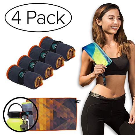 Acteon Premium Gym Towel - Antibacterial, Odor Fighting Ultra Compact Great Running, Sports, Yoga, Camping, Hiking, Camping