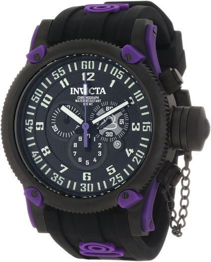 Invicta Men's 10184 Russian Diver Chronograph Black Dial Watch