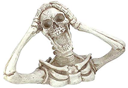 Design Toscano Shriek The Skeleton Statue: Large - Zombie Statue - Halloween Prop