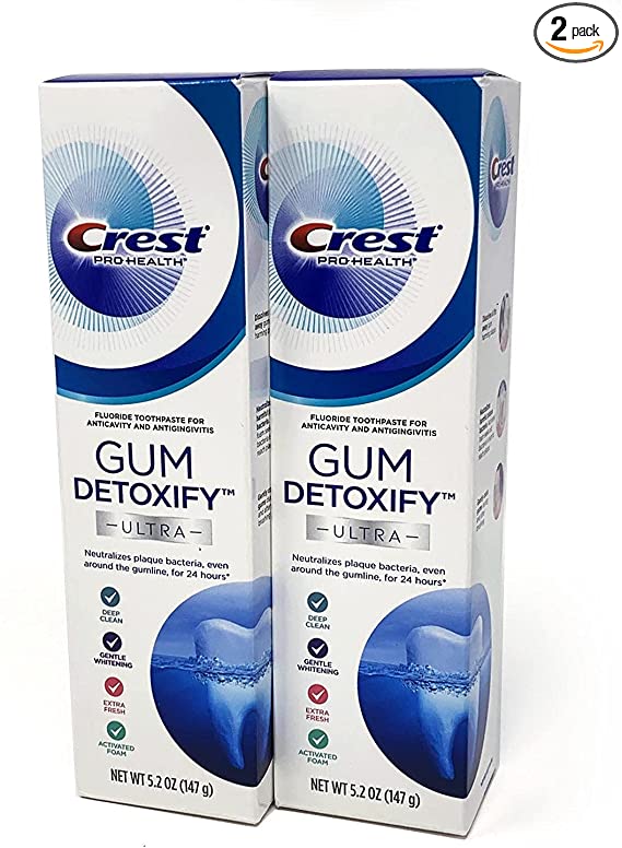 Crest Ultra Pro Health Gum Detoxify Tooth Paste (2-Pack)