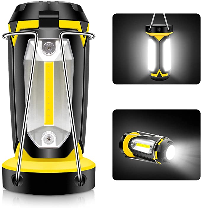 LED Camping Lantern Rechargeable, LED Lanterns, Portable Camping Lights，2200mAh Emergency Camp Light Flashlights by USB Charging, for Tent, Hurricane, Emergency, Survival Kits, Hiking, Fishing