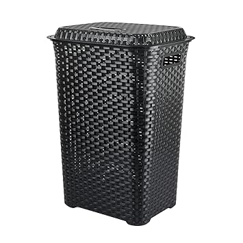 Cello Eliza Plastic Launder Basket, Black