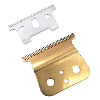 Gold T outliner blade for andis t outliner, andis gtx replacement blade (T blade   glod steel blade)