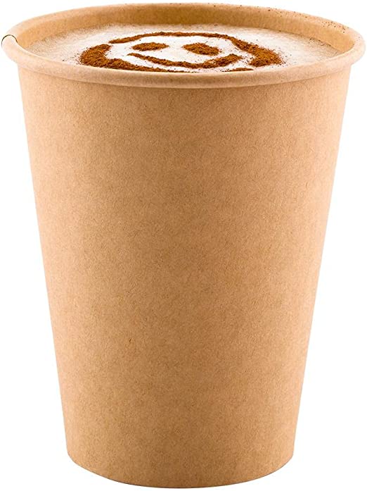 RW Base 4 Ounce Eco-Friendly Drink Cups, 50 Unbleached Paper Cups - Single Wall, No Artificial Dyes, Brown Paper Recyclable Coffee Cups, Leakproof, Matching Lids Sold Separately - Restaurantware