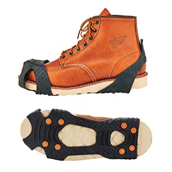 Ergodyne TREX 6300 Slip-On Traction Cleats for Snow and Ice with 8 Carbon Steel Spike Grips