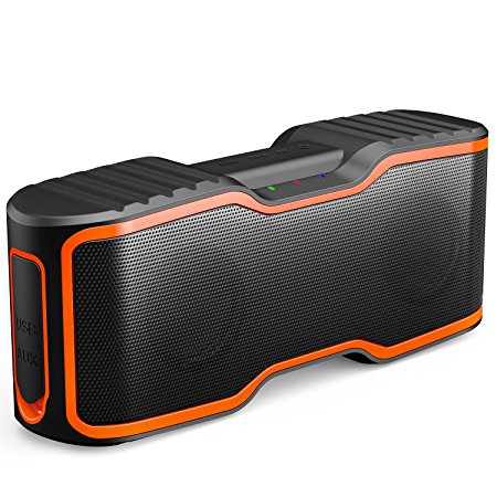 AOMAIS Sport II Portable Wireless Bluetooth Speakers 4.0 with Waterproof IPX7,20W Bass Sound,Stereo Pairing,Durable Design for iPhone /iPod/iPad/Phones/Tablet/Echo dot,Good Gift(Orange)