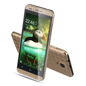 ZHYIHONG Unlocked Smartphones 4.5" Android 5.1 Dual Sim GSM Quad Core Gold