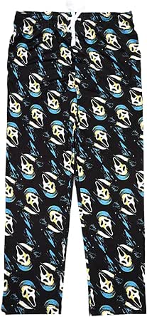 Bioworld Scream Ghostface Repeat Print Men's Black Sleep Pajama Pants