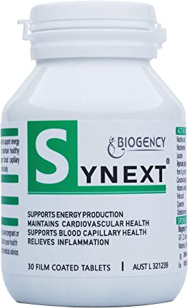Biogency Synext NAD Supplement 30 Tabs Made in Australia