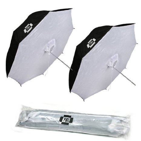 PBL Photo Studio 42 Reflective Umbrella Softboxes Photo Lighting Umbrella Set of Two 2