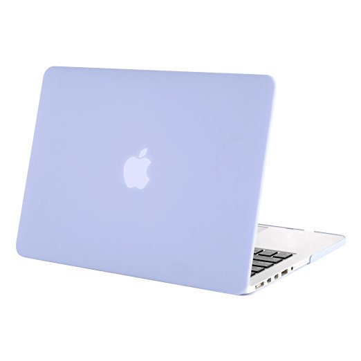 Mosiso Plastic Hard Case Cover Only for [Previous Generation] MacBook Pro Retina 15 Inch (Model: A1398) No CD-ROM, Serenity Blue