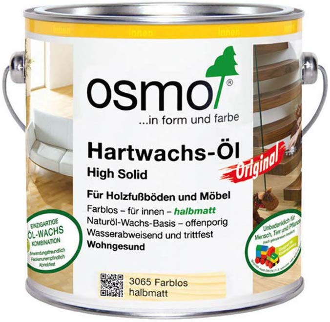 Osmo Polyx Hard Wax Oil-Clear Semi-Matt 0.75 Litre 3065C