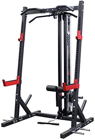 Amstaff TP007 Half Rack System with LAT/Pull Down Attachment