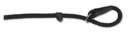 Ancol Nylon Rope Slip Lead Black 1.2mx10mm
