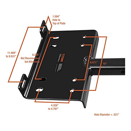 Curt Manufacturing CURT 31010 Hitch-Mounted Winch Mount