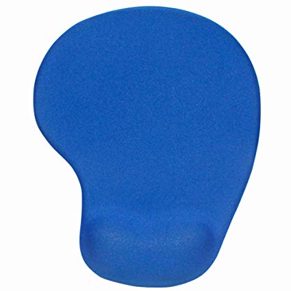 Office Mousepad with Gel Wrist Support - Ergonomic Gaming Desktop Mouse Pad Wrist Rest - Design Gamepad Mat Rubber Base for Laptop Comquter -Silicone Non-Slip Special-Textured Surface (04-1Dark Blue)