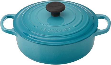 Le Creuset Signature Round Wide 3-1/2-Quart Dutch Oven, Caribbean