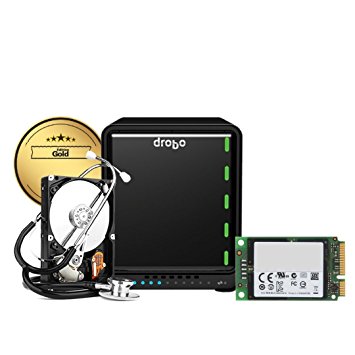 Drobo 5N2 Gold Edition: 5-Drive Network Attached Storage (NAS) Array, Dual Gigabit Ethernet Ports (DRDS5A21-G)
