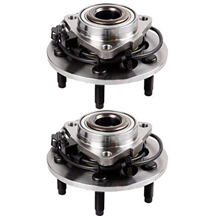 ECCPP Replacement for Pair of 2 New Complete Front Wheel Hub and Bearing for 2002-2006 Dodge RAM 1500 5 Lugs W/ABS 515073