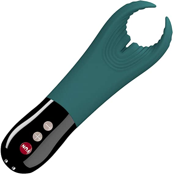 Fun Factory Manta - Male Sex Toy for Couples, Vibrating Stroker for Masturbation, 12 Settings, Turquoise, Silicone
