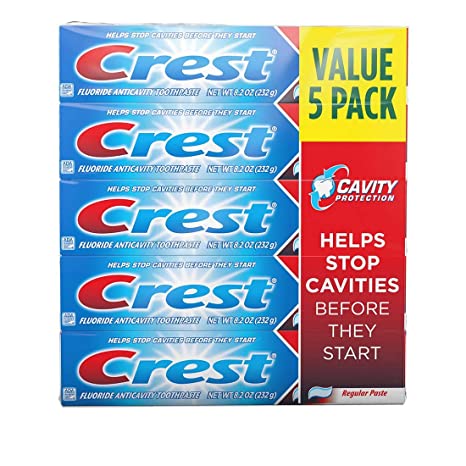 Crest Cavity Protection Toothpaste Paste 8.20 oz (Pack of 5)