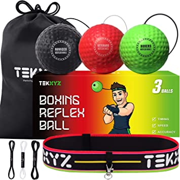 TEKXYZ Boxing Reflex Ball Challenger BRG - 3 Difficulty Levels