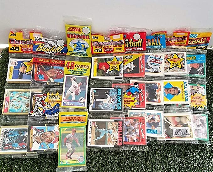 Over 240 Vintage Baseball cards in 6 Rare Factory Sealed RAC Packs from various brands from the 80's & 90's. Guaranteed one AUTOGRAPH or MEMORABILIA card per box! Great for 1st time collectors!