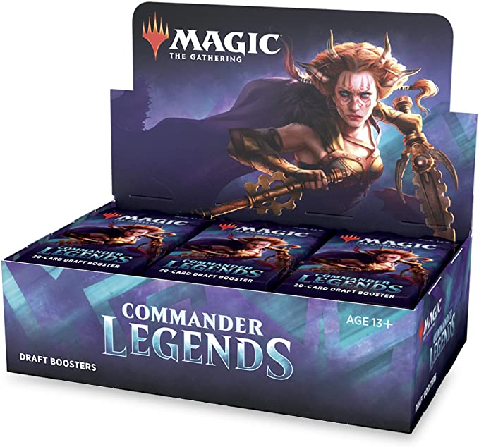 Magic: The Gathering Commander Legends Draft Booster Box | 24 Booster Packs (480 Cards) | 2 Legends Per Pack | Factory Sealed (C63230000)