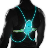 Tracer360 - Revolutionary Illuminated and Reflective Vest for Running or Cycling Including Multicolored LED Fiber Optics Women and Men Adjustable Lightweight Weatherproof Gear for Jogging Biking Walking