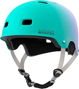 OutdoorMaster Skateboard Cycling Helmet-Beetles Snug,Bike Helmet for Adults, Youth & Kids-Two Removable Liners Ventilation Multi-Sport Commuter Scooter Roller Skate Inline Skating Longboard