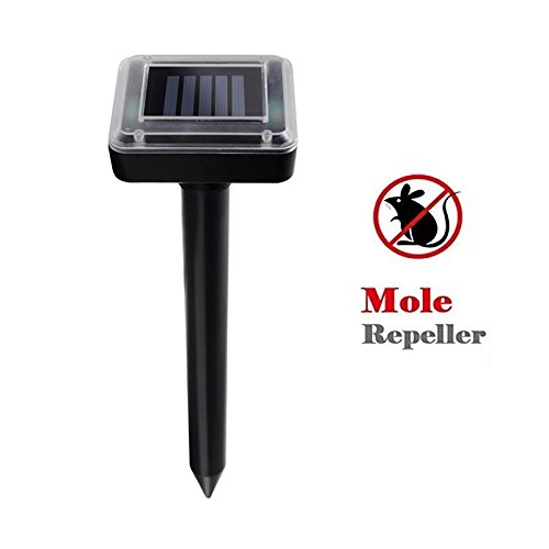 OUTPO Mole Repeller Outdoor Waterproof Solar Powered Pest Control Protect Your Yard Lawn Garden