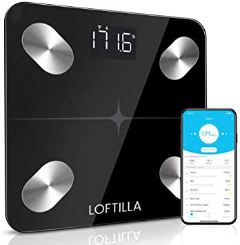 Loftilla Smart Weight Scale with Body Fat, Wireless Digital Scale