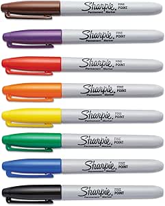 Sharpie 30078 Fine Point Permanent Marker Assorted 8/Set