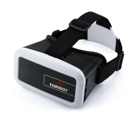 Turbot VR Virtual Reality Headsets 3D Glasses with Adjustable Head Straps For 3D Movies and Games