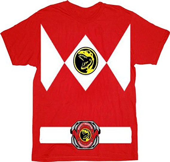 Power Rangers ranger costume adult t-shirt