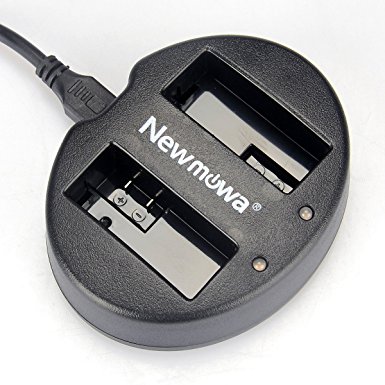 Newmowa Dual USB Charger for Canon LP-E8 and Canon EOS 550D, EOS 600D, EOS 650D, EOS 700D, EOS Rebel T2i, EOS Rebel T3i, EOS Rebel T4i, EOS Rebel T5i