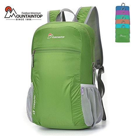 Mountaintop 25L Foldable backpack for men, women and children - as travel backpack, daypack, carry-on