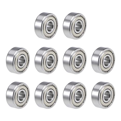 uxcell R4AZZ Deep Groove Ball Bearing 1/4-inchx3/4-inchx9/32-inchShielded Z2 Lever Bearings 10pcs